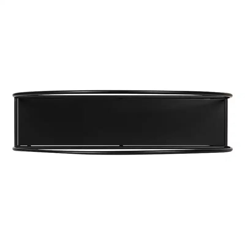 Étagère Murale Arche en Métal 61x66 cm Noire - Rangement Moderne, Design Ouvert, Montage Facile