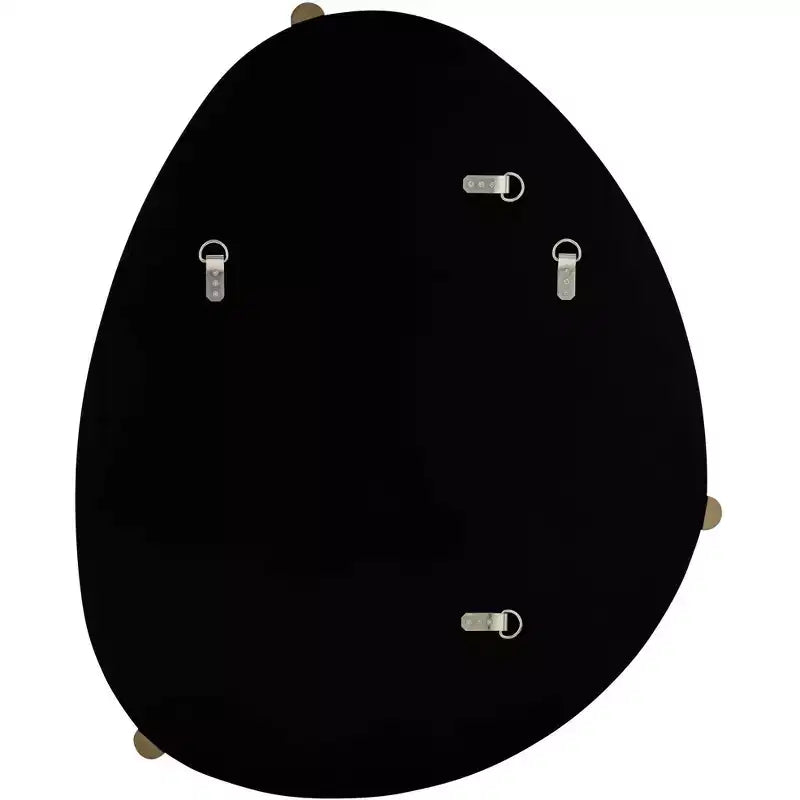 Miroir mural 29 x 36 couleur champagne avec 3 patères