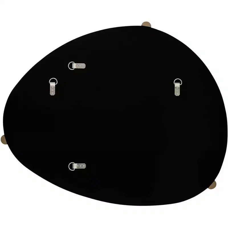 Miroir mural 29 x 36 couleur champagne avec 3 patères
