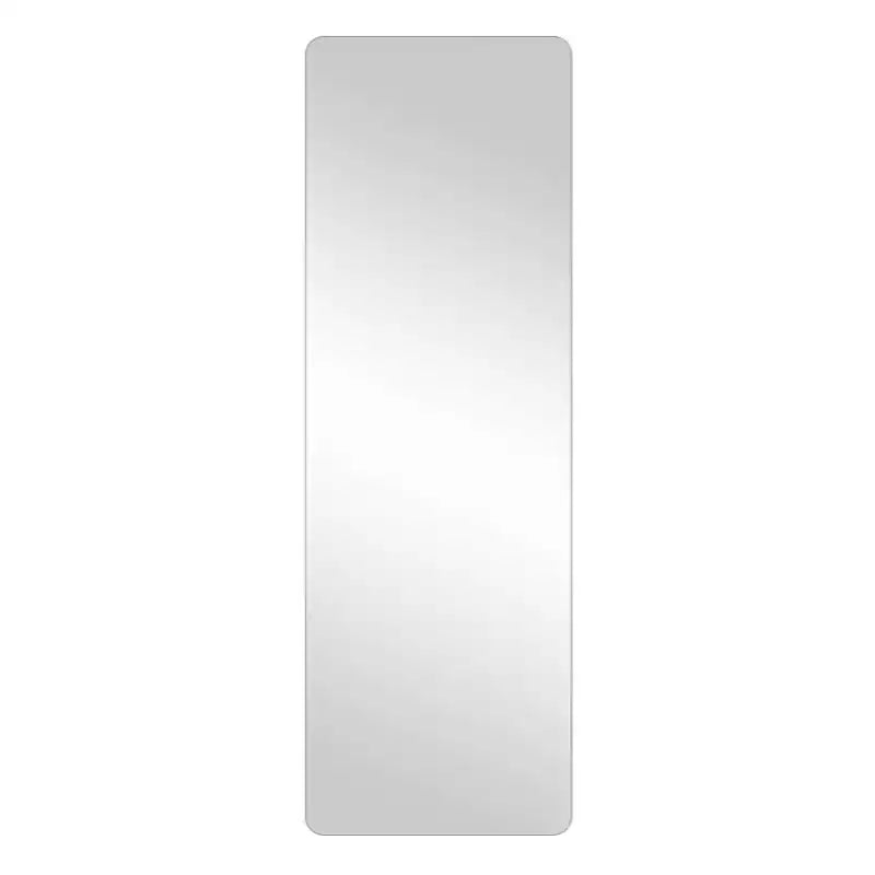 Miroir de dressing mural pleine longueur sans cadre avec coins arrondis et verre antidéflagrant