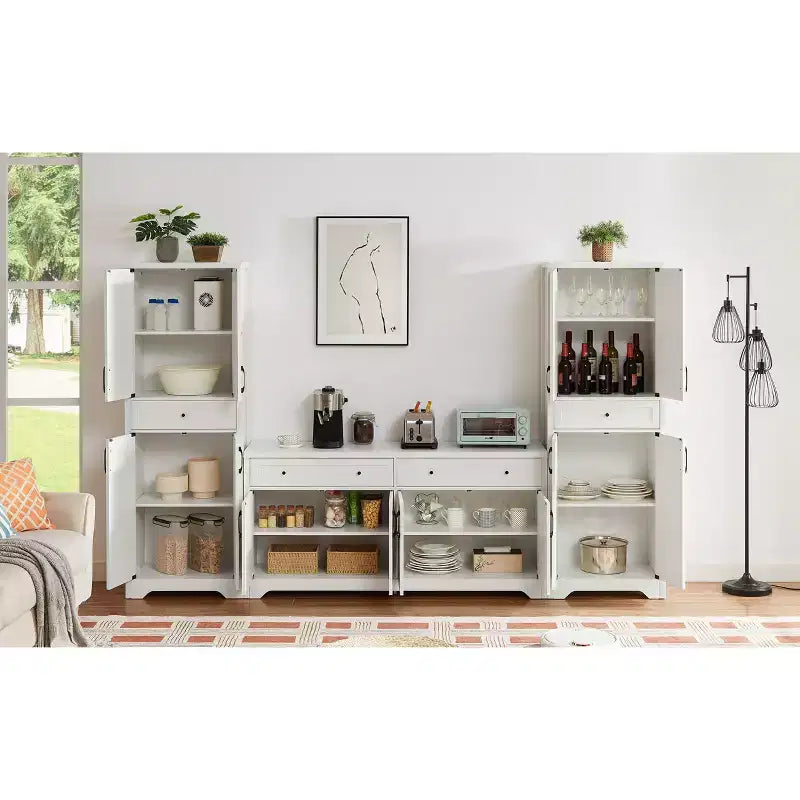 Buffet multi-fonctions, Armoire de rangement grande capacité pour Salon, Chambre, Bureau