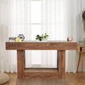 Table console longue de 63 pouces pour l'entrée - Table de canapé de style rustique pour l'arrière du canapé, le couloir et le salon, Table d'entrée en bois rustique pour le hall, Décoration intérieure