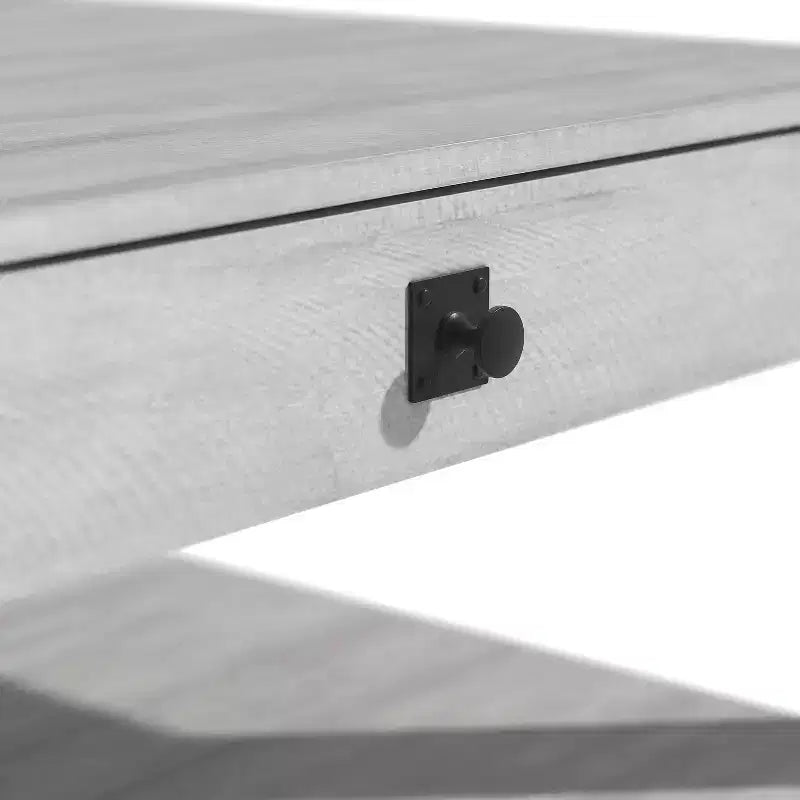 Table basse en bois avec tiroir de rangement 80 l x 80 P x 41,4 H cm