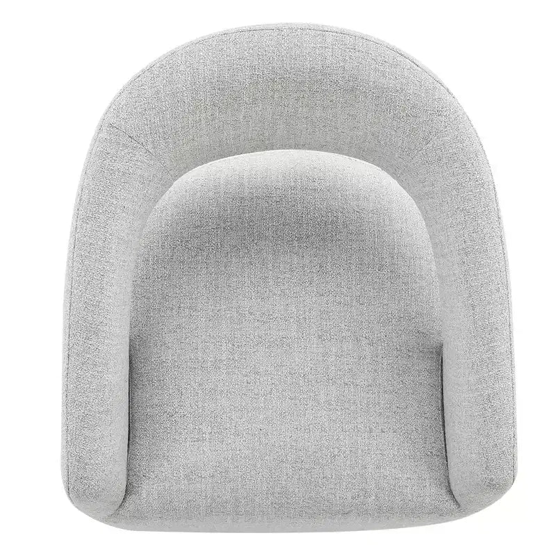 Chaise de salle à manger moderne « Barrel » avec roulettes et dossier ouvert « Anywhere Chair » sans assemblage