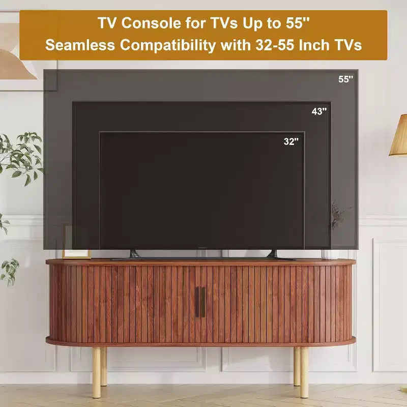 Meuble TV 65 pouces, Meuble TV avec rangement, Meuble TV moderne pour salon, couloir, chambre à coucher