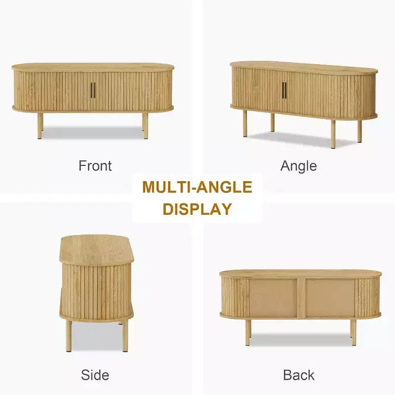 Meuble TV 65 pouces, Meuble TV avec rangement, Meuble TV moderne pour salon, couloir, chambre à coucher