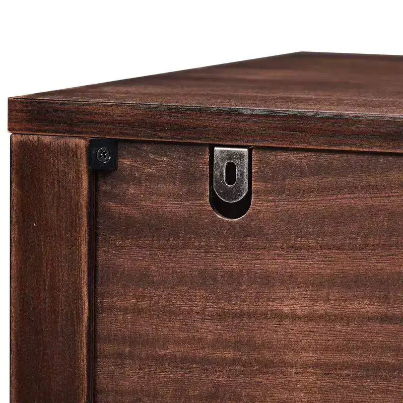 Tables de chevet de 75 cm de large à 2 tiroirs en MDF marron