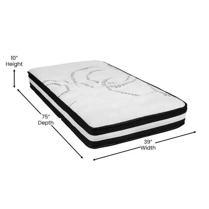 Matelas à ressorts ensachés de 10 pouces - Matelas de qualité supérieure