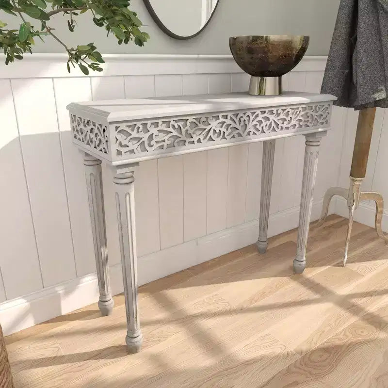 Console en bois de manguier de style ferme