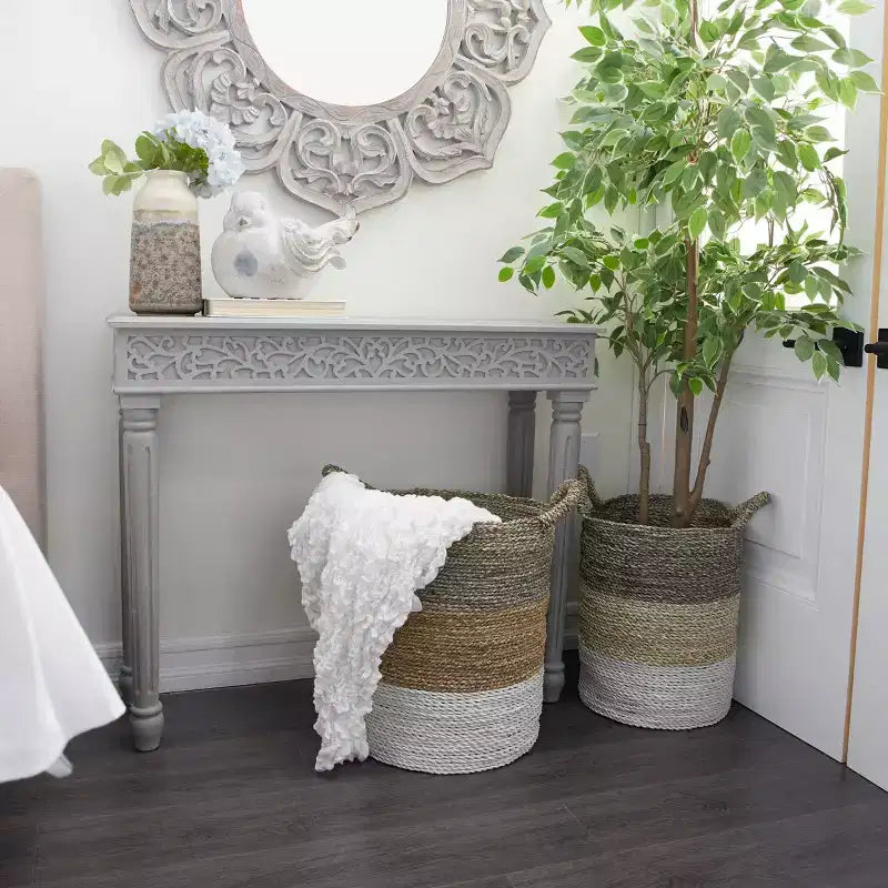 Console en bois de manguier de style ferme