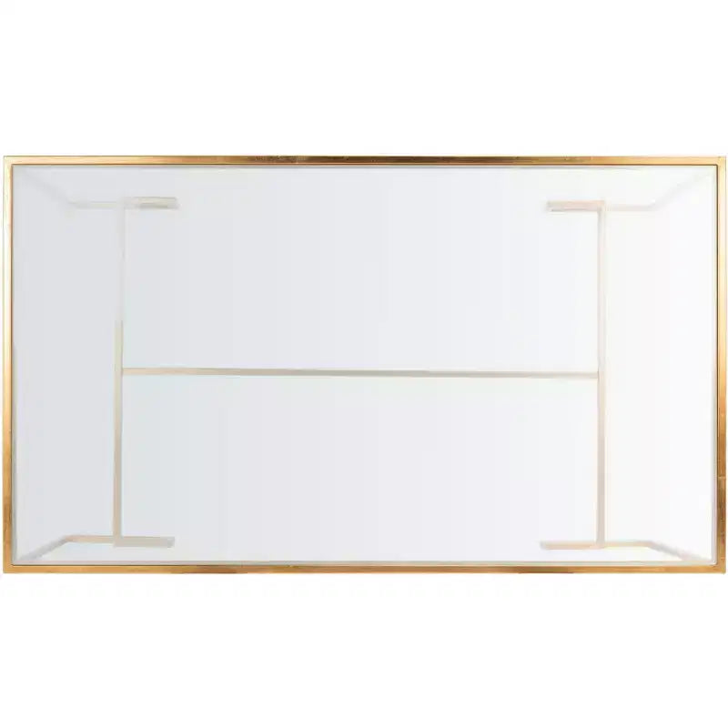 Table basse ronde avec plateau en verre et piètement en X