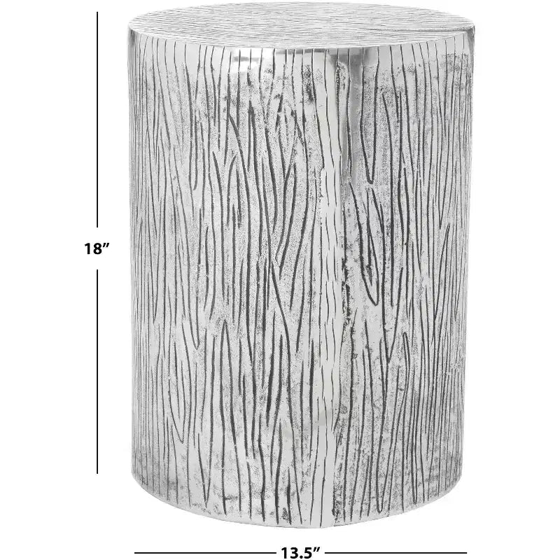 Tabouret de table en métal - Argenté