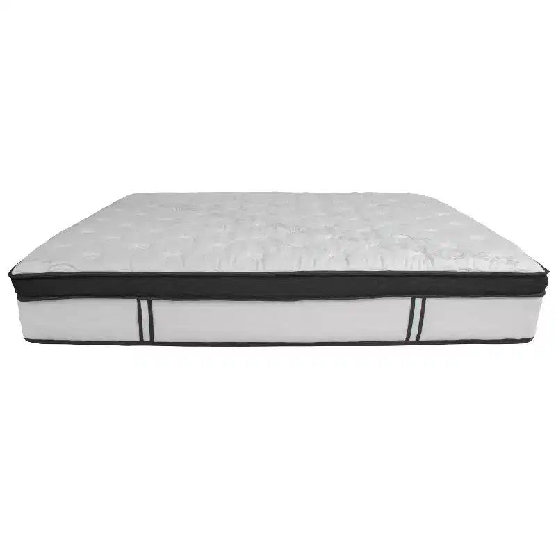 Matelas hybride de 30 cm avec ressorts ensachés individuellement et mousse à mémoire de forme.